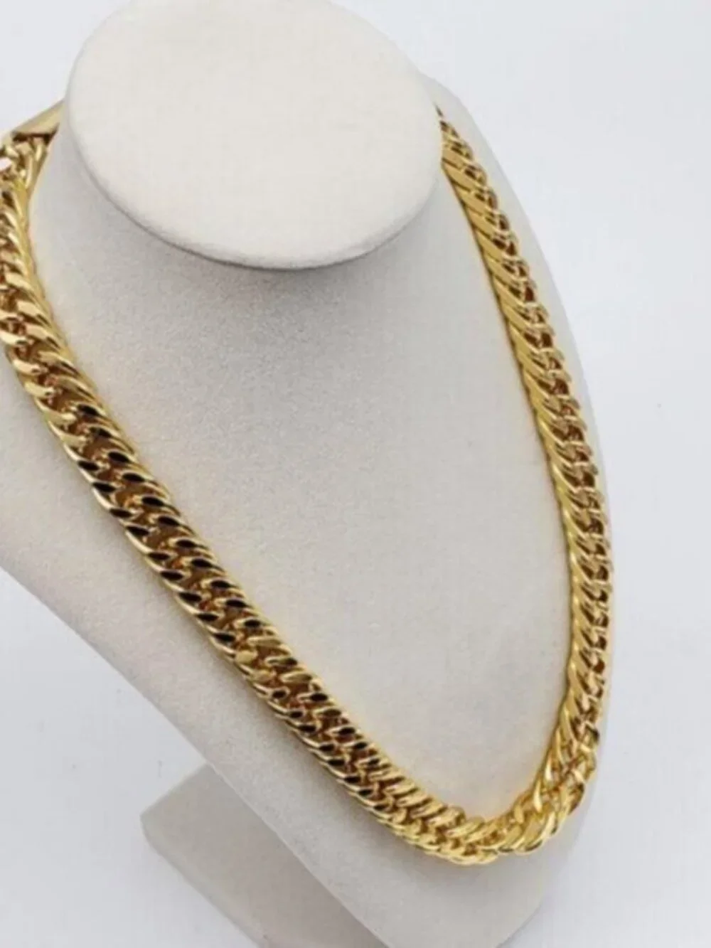 Gold-Plated Necklace with Authentic Louis Vuitton Padlock